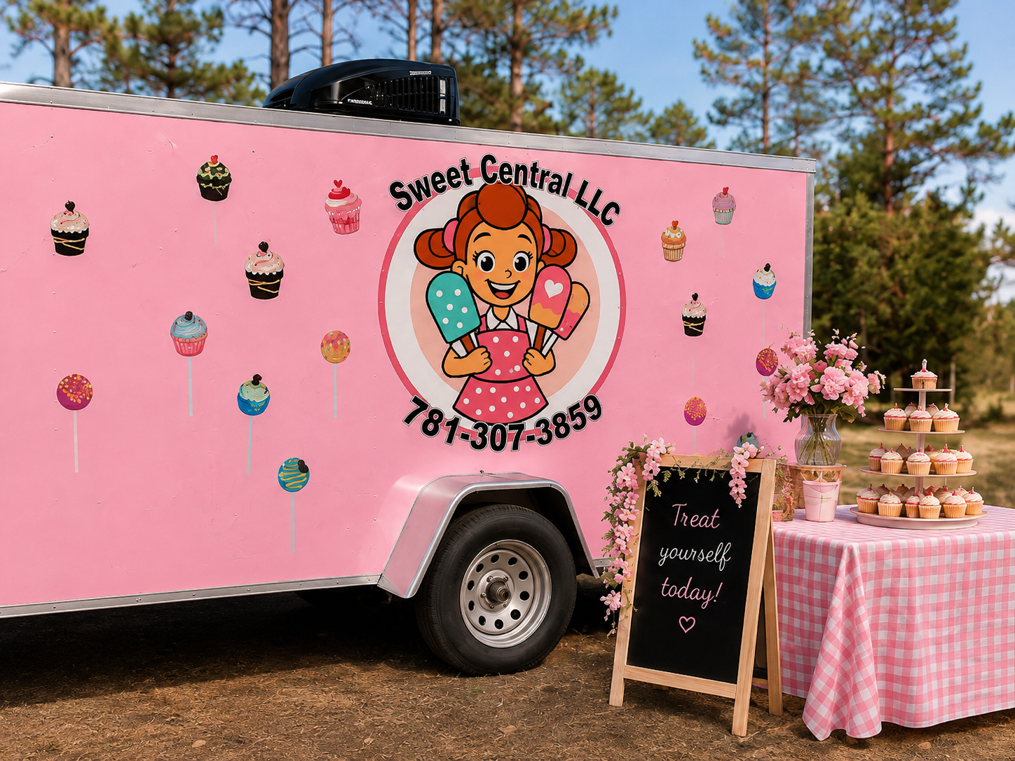 Sweet Central pink food truck